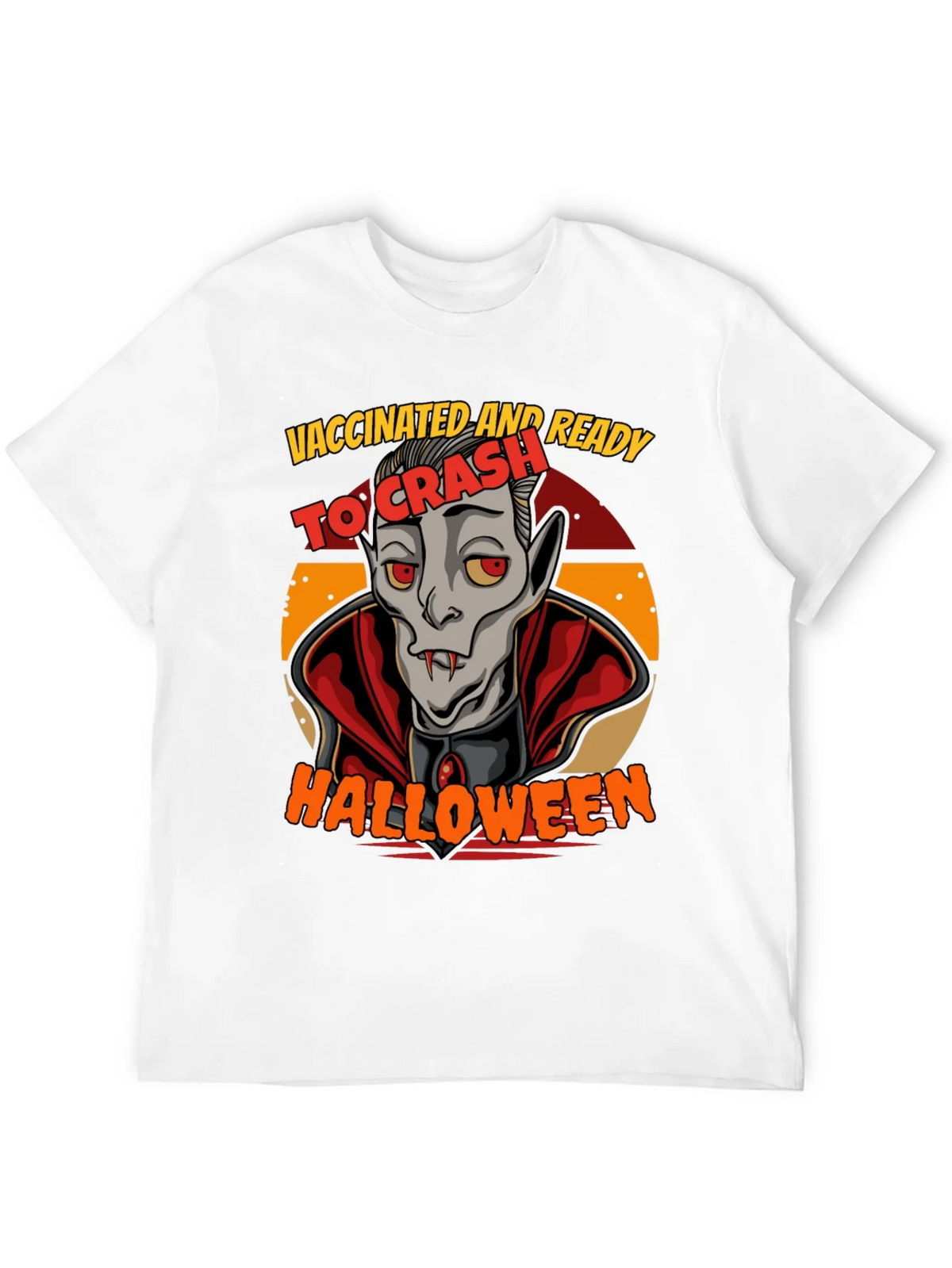 Vaccinated & Ready To Crash Halloween T-Shirt product image 3