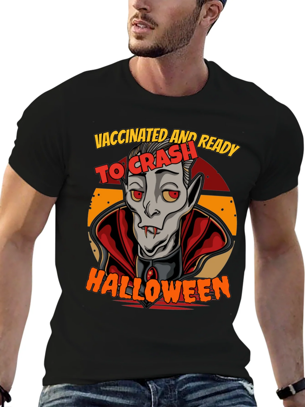 Vaccinated & Ready To Crash Halloween T-Shirt product image 9