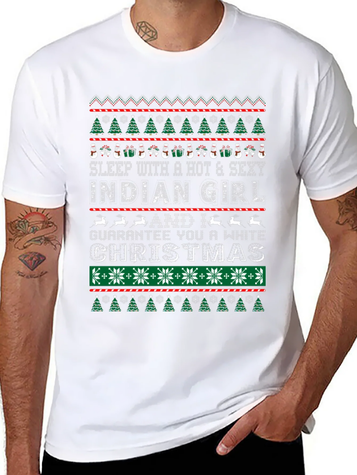 Hot & Sexy Indian Girl Ugly Christmas Sweater T-Shirt product image 10