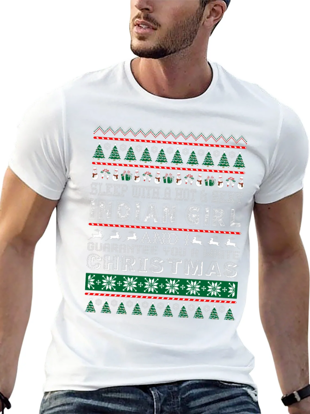 Hot & Sexy Indian Girl Ugly Christmas Sweater T-Shirt product image 4