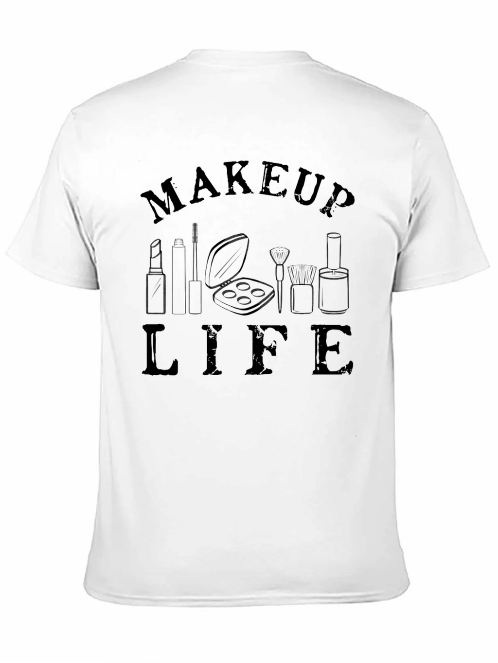 Makeup Life Graphic Tee - Black Short Sleeve T-Shirt product image 2