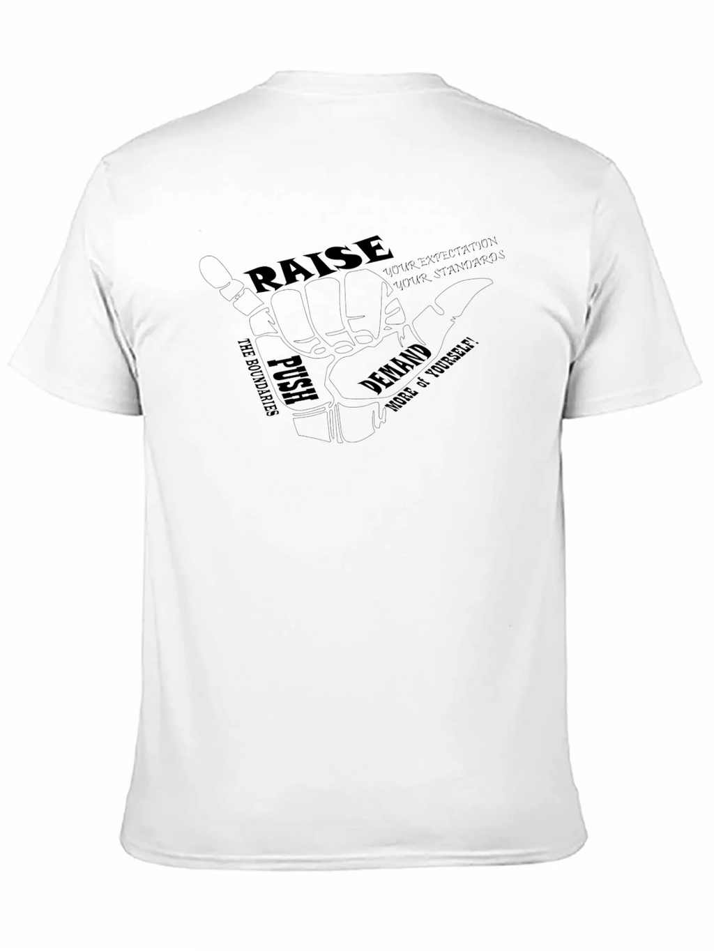 Motivational Black Graphic T-Shirt product image 2