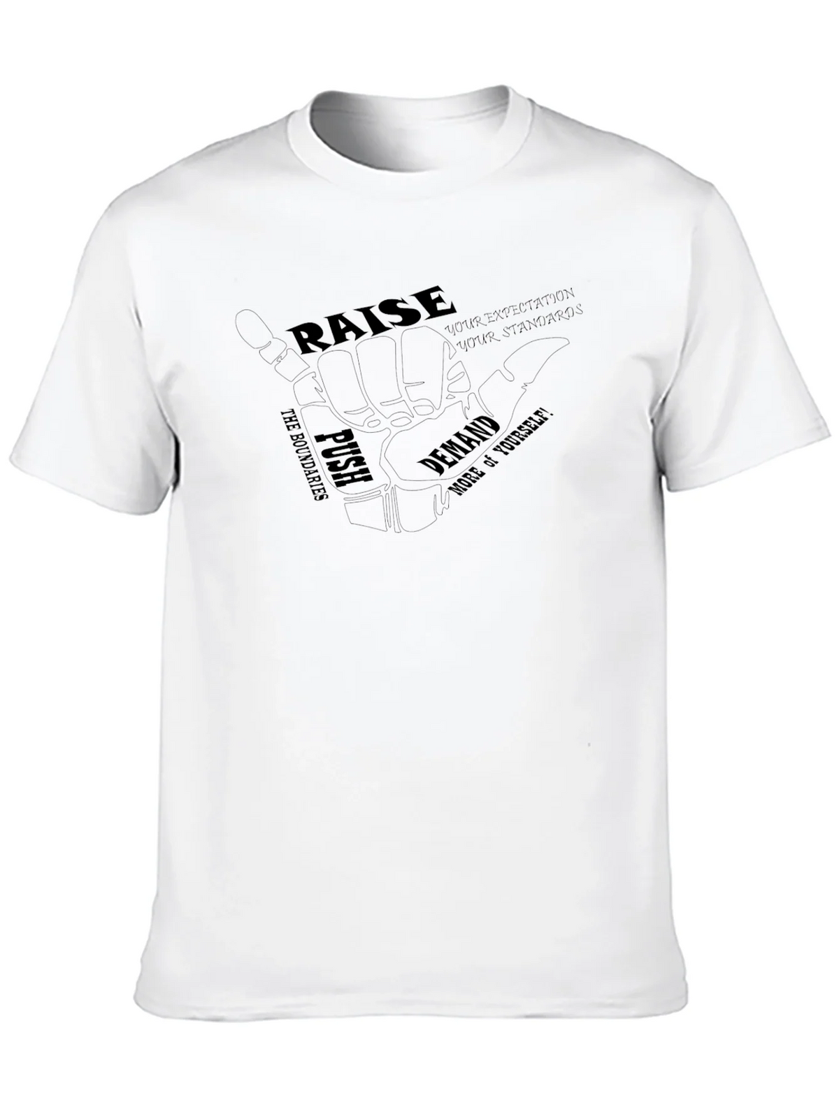 Motivational Black Graphic T-Shirt product image 12