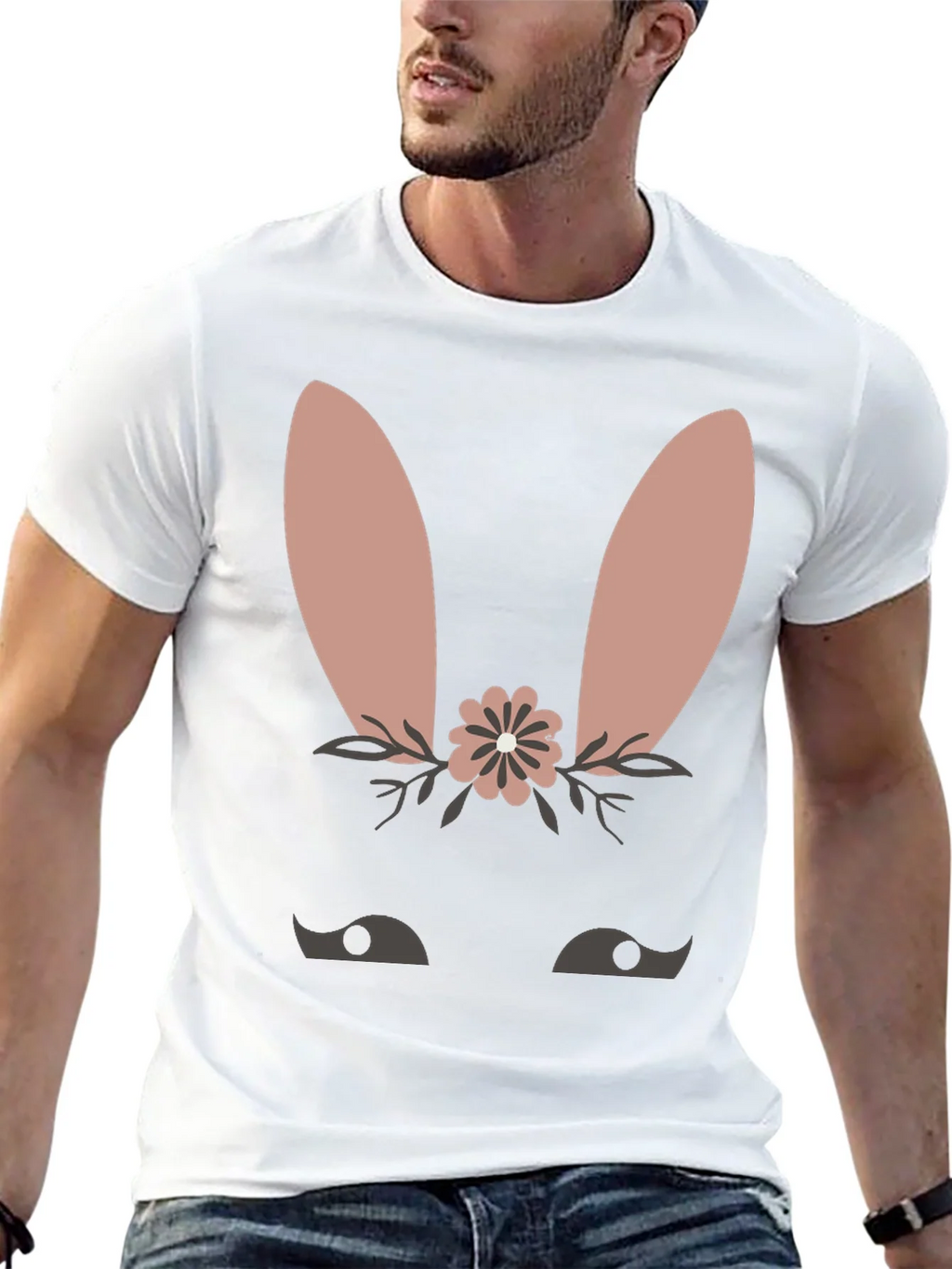 Cute Bunny Face T-Shirt - Easter Spring Tee product image 4