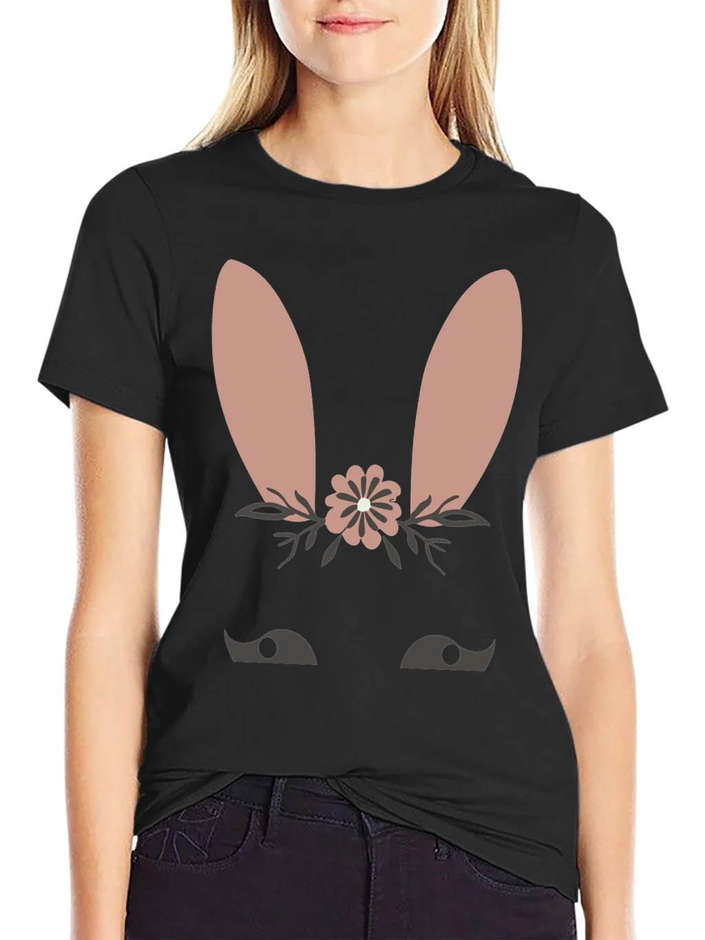 Cute Bunny Face T-Shirt - Easter Spring Tee product image 5