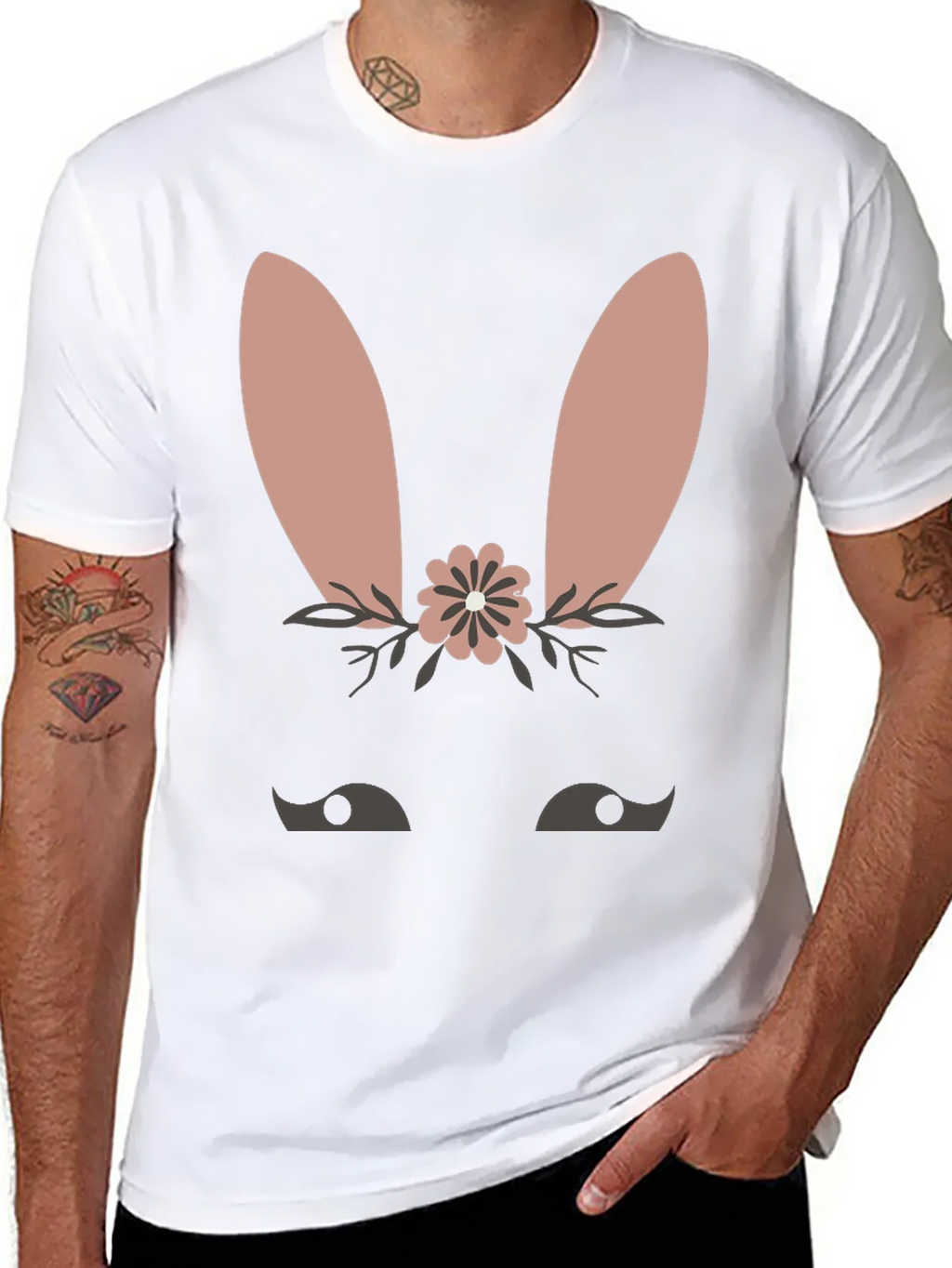 Cute Bunny Face T-Shirt - Easter Spring Tee product image 10
