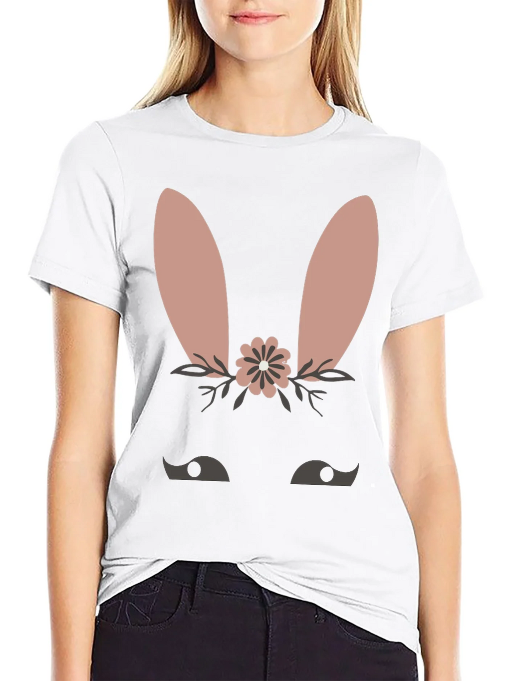 Cute Bunny Face T-Shirt - Easter Spring Tee product image 11