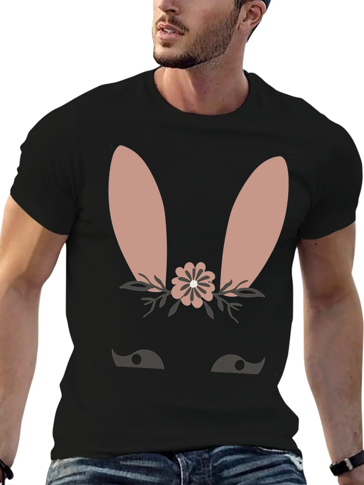 Cute Bunny Face T-Shirt - Easter Spring Tee product image 9