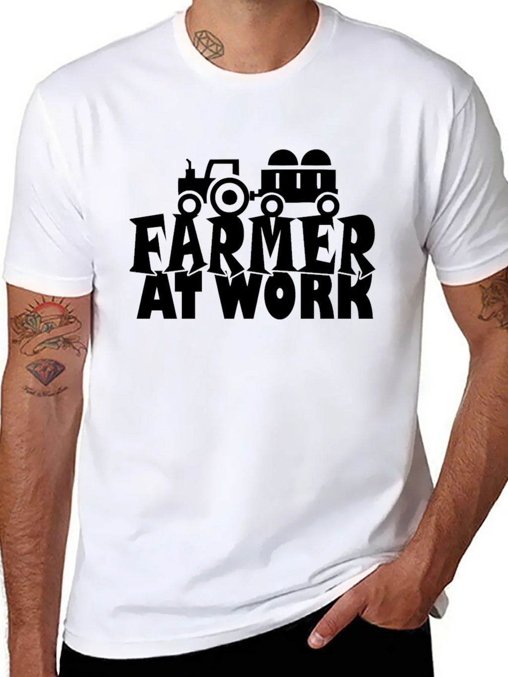 Farmer at Work T-Shirt - Tractor Graphic Tee product image 10