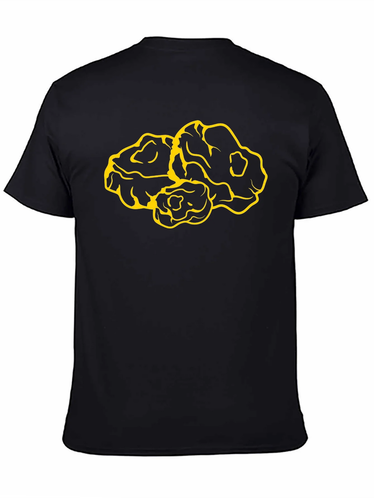 Graphic Tee: Abstract Yellow Design on Black product image 7
