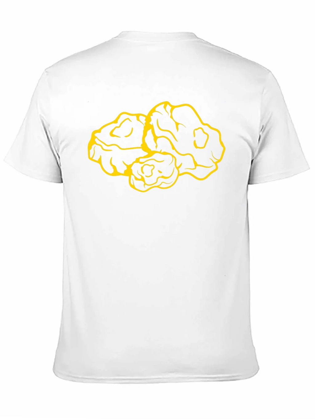 Graphic Tee: Abstract Yellow Design on Black product image 2