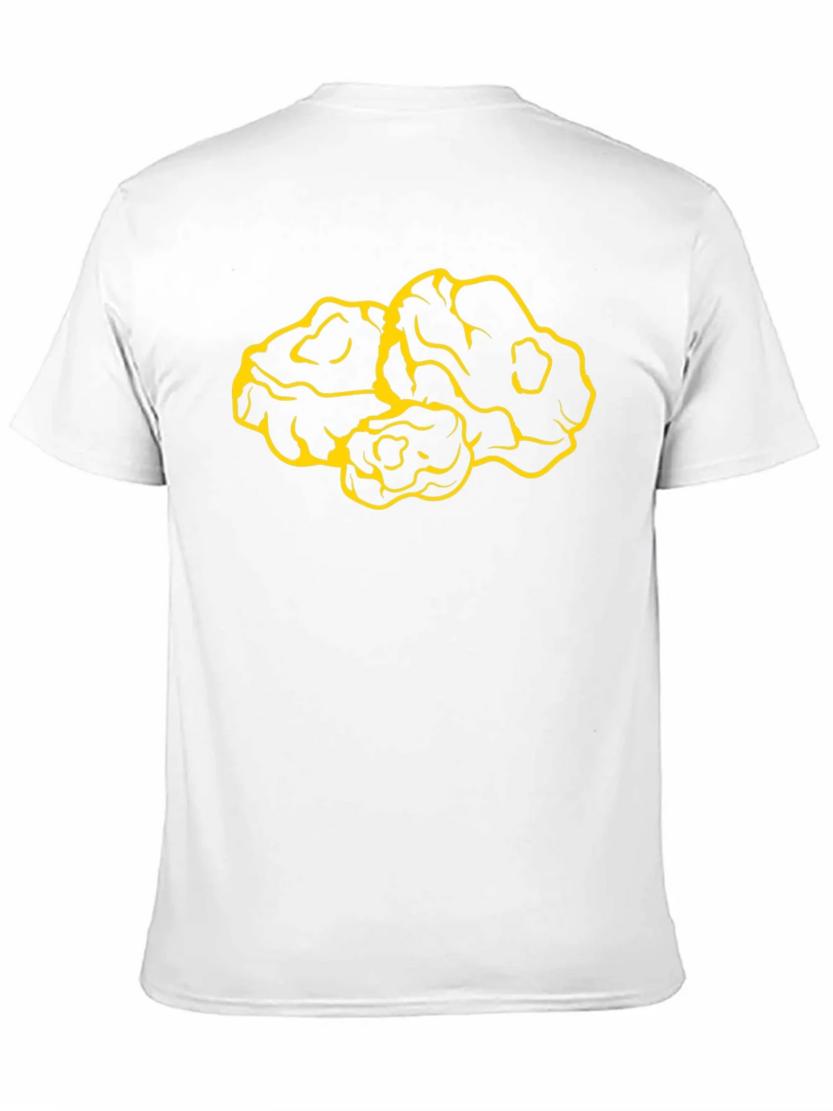 Graphic Tee: Abstract Yellow Design on Black product image 2