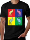 Kangaroo Pop Art Black T-Shirt product image 1