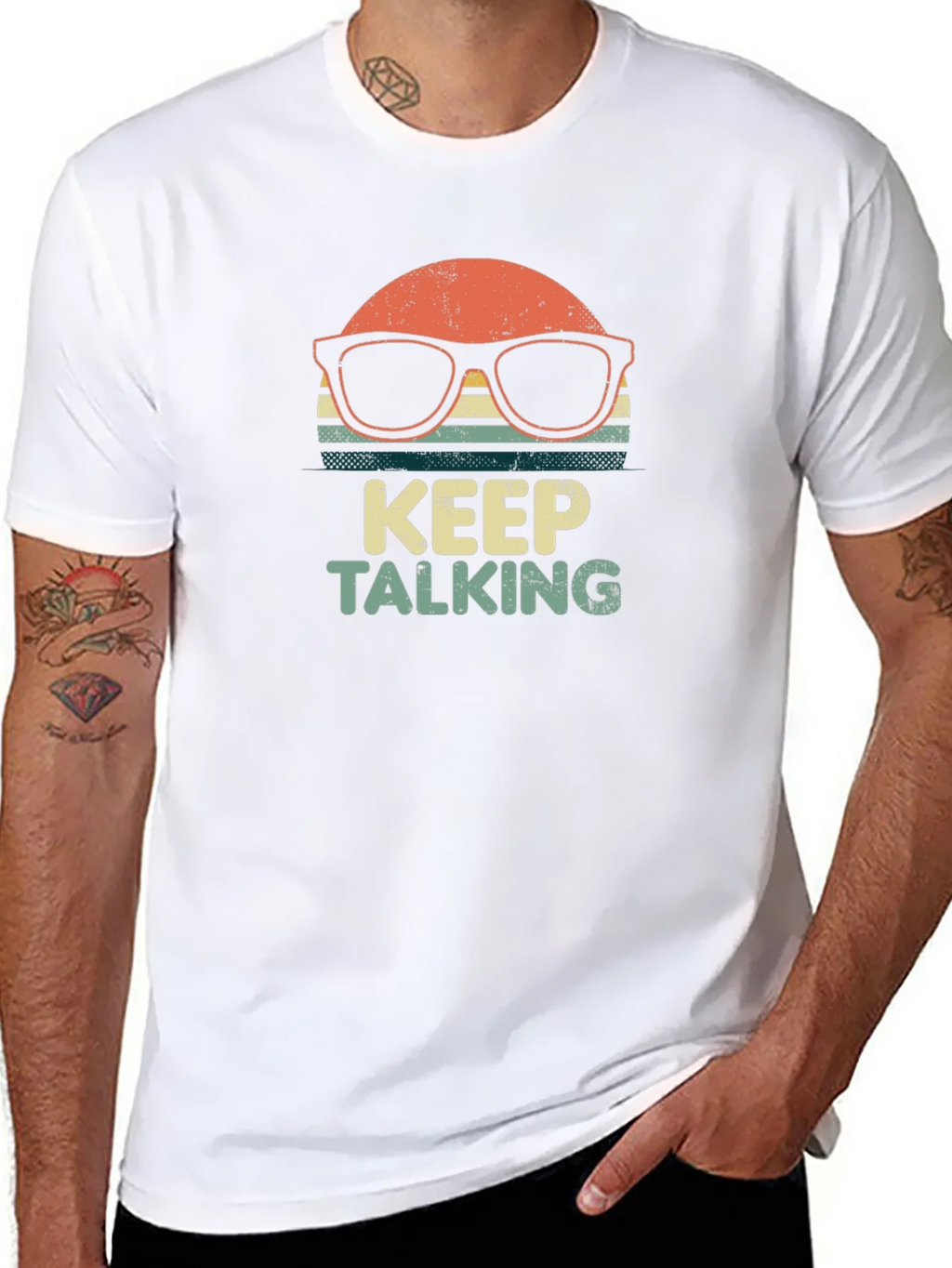 Keep Talking Retro Graphic T-Shirt product image 10