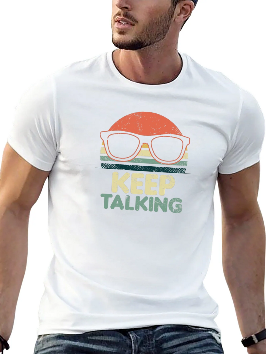 Keep Talking Retro Graphic T-Shirt product image 4