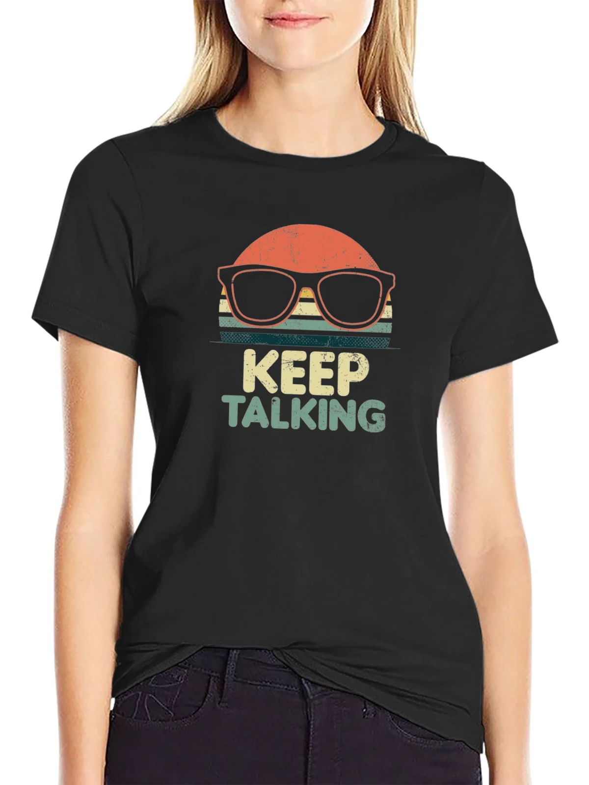 Keep Talking Retro Graphic T-Shirt product image 5
