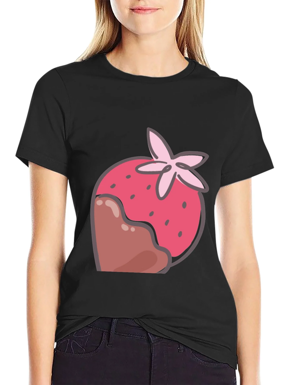 Strawberry Chocolate Dipped T-Shirt product image 5