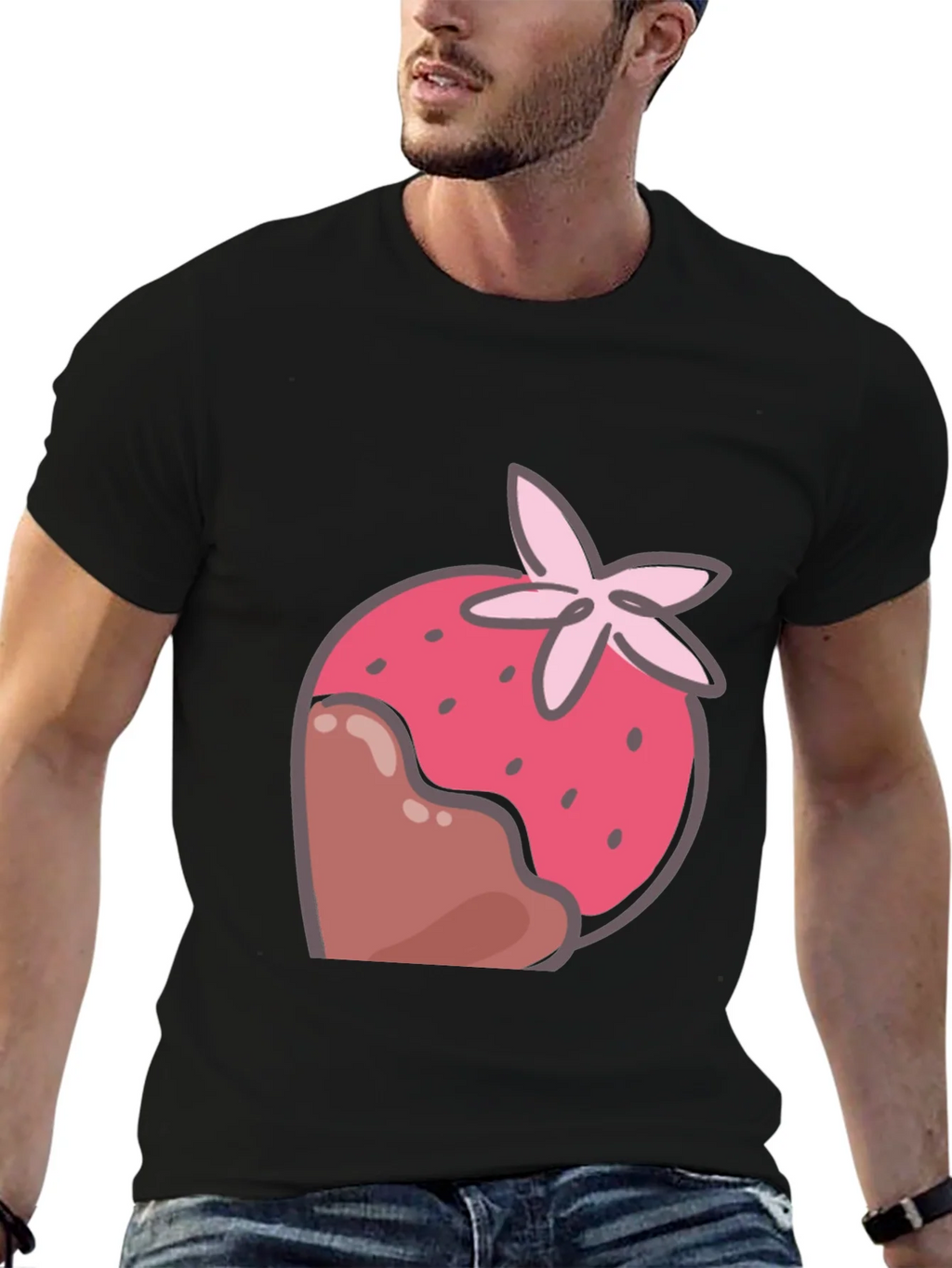 Strawberry Chocolate Dipped T-Shirt product image 9