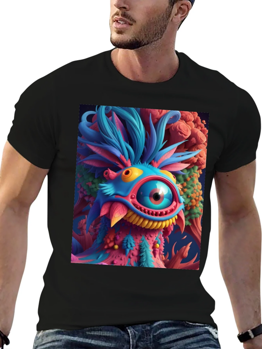 Funky Monster Graphic Tee - Eye-Catching Design product image 9