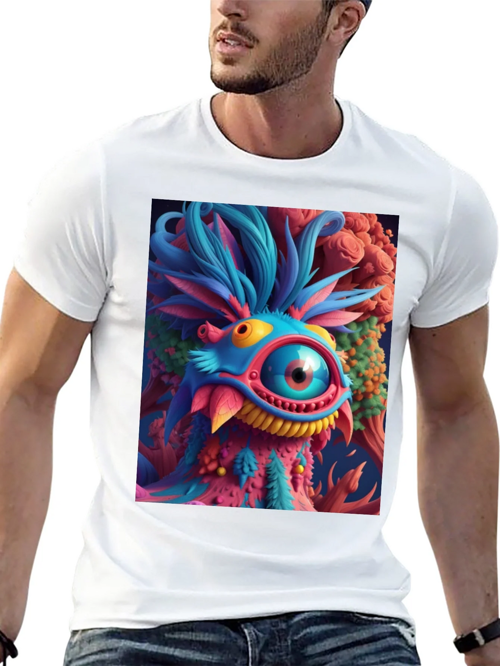 Funky Monster Graphic Tee - Eye-Catching Design product image 4