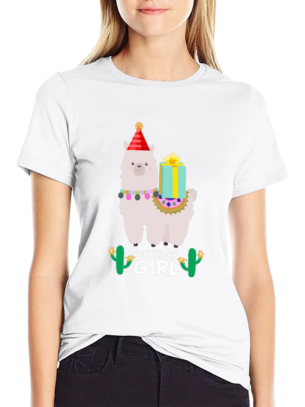 Birthday Girl Llama T-Shirt - Festive Celebration product image 11