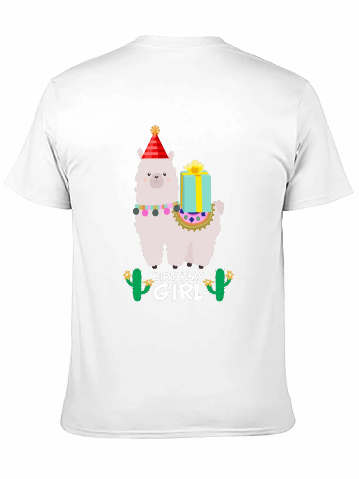 Birthday Girl Llama T-Shirt - Festive Celebration product image 2
