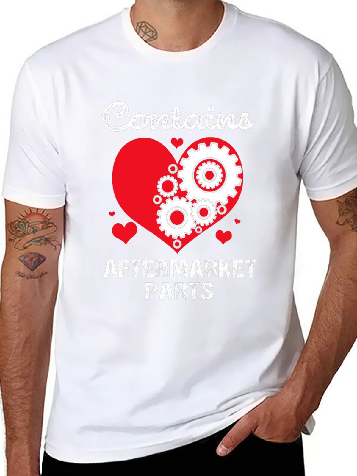 Contains Aftermarket Parts T-Shirt Mechanic Gift Idea product image 10