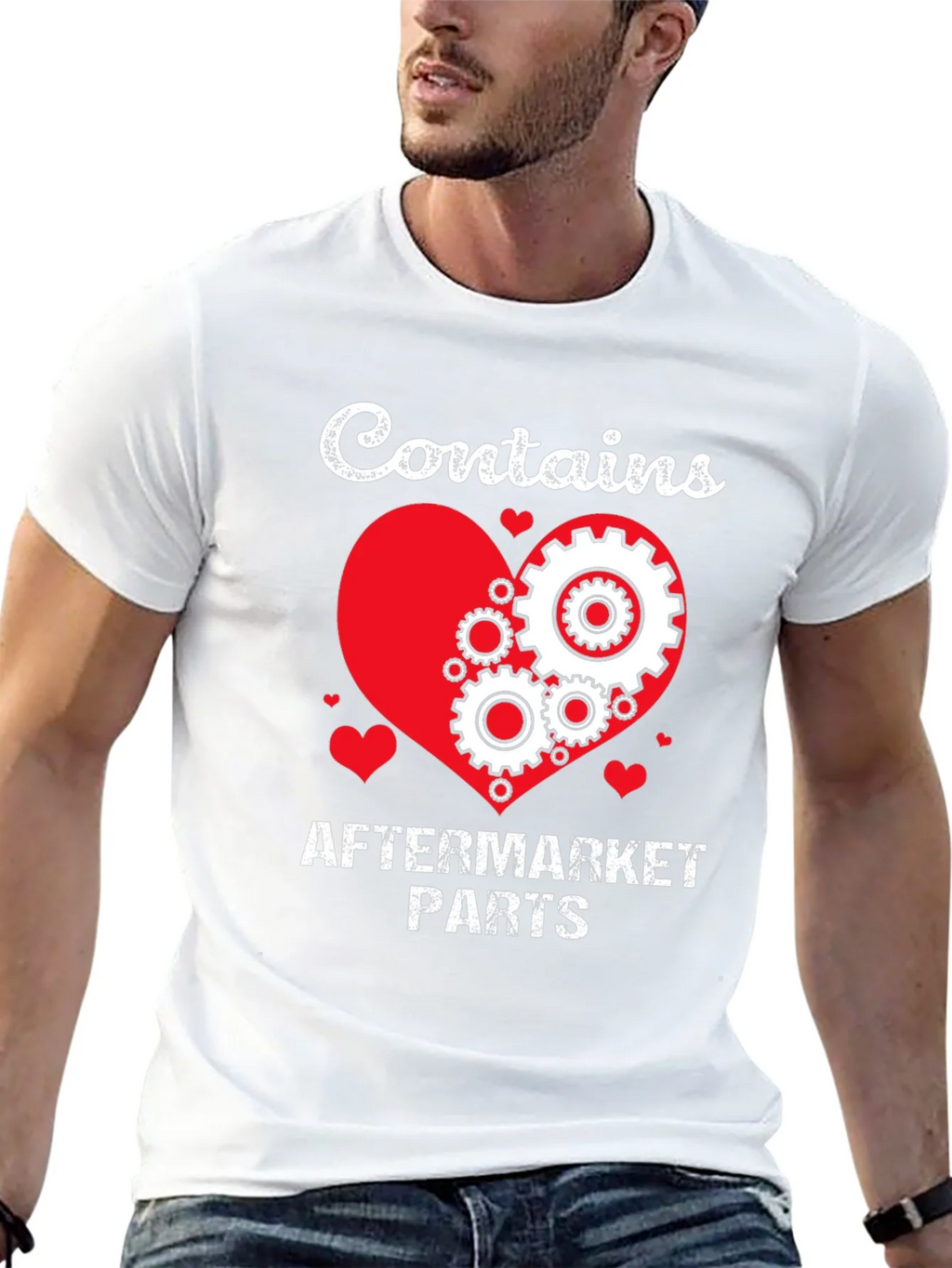 Contains Aftermarket Parts T-Shirt Mechanic Gift Idea product image 4