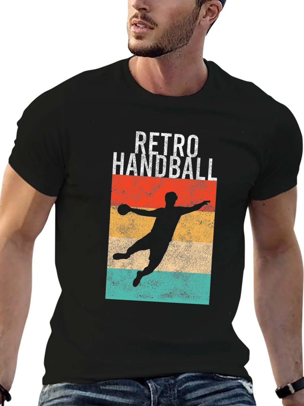 Retro Handball T-Shirt - Vintage Athlete Style product image 9
