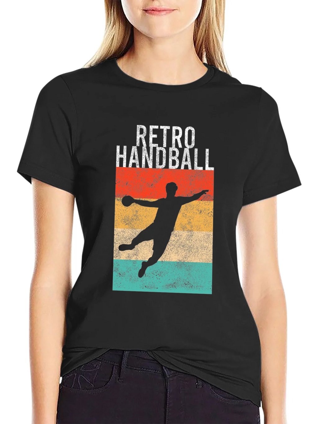 Retro Handball T-Shirt - Vintage Athlete Style product image 5