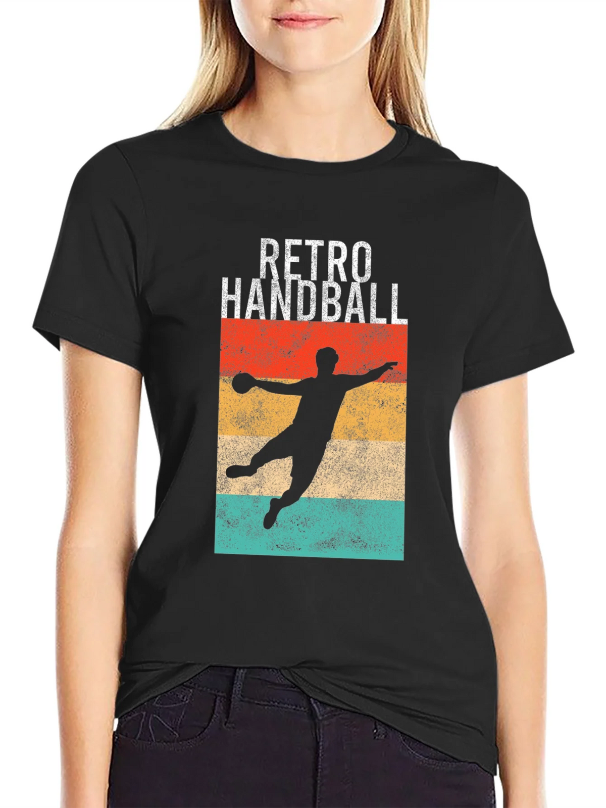 Retro Handball T-Shirt - Vintage Athlete Style product image 5