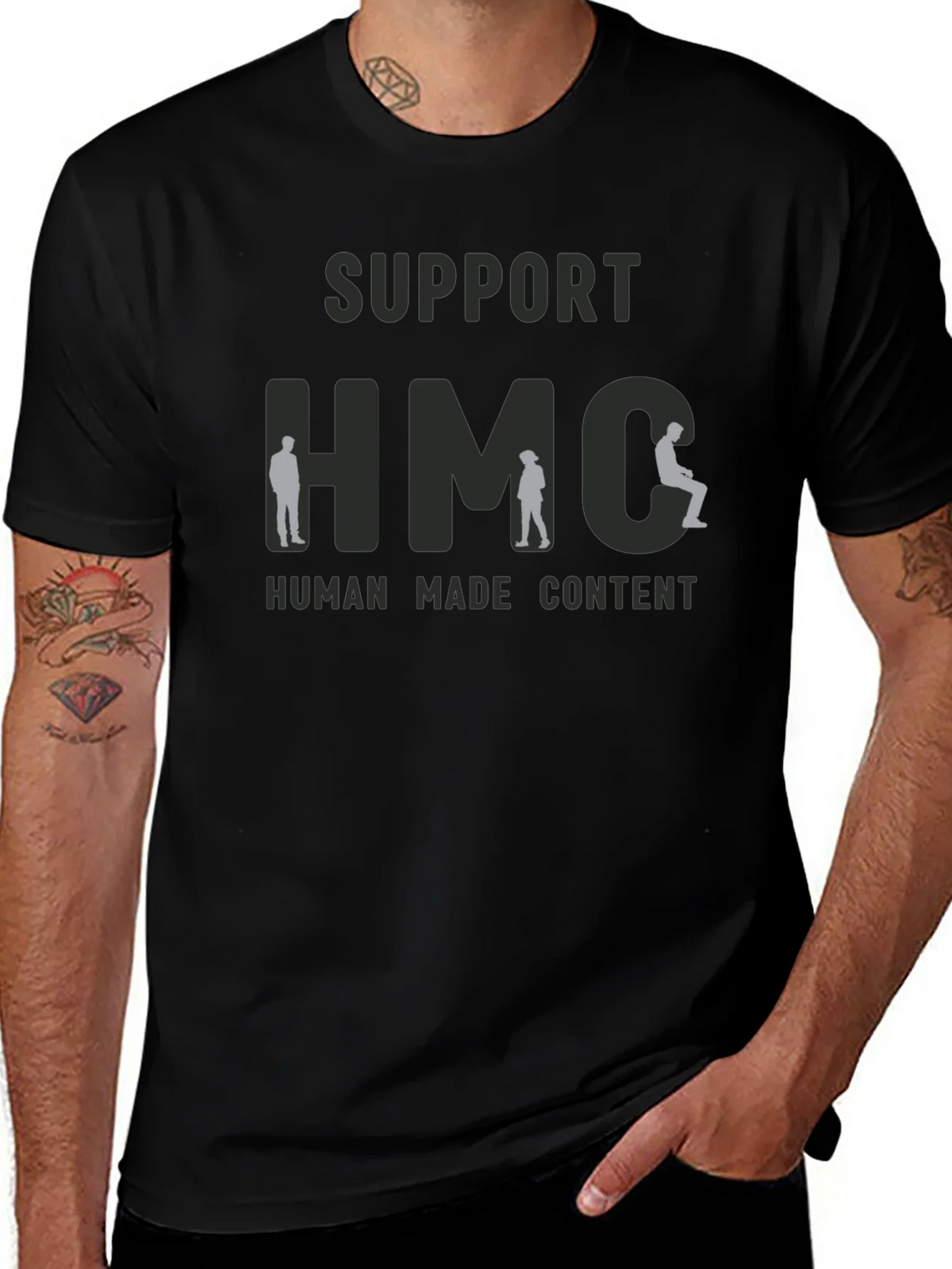 Human Made Content T-Shirt - Black product image 1