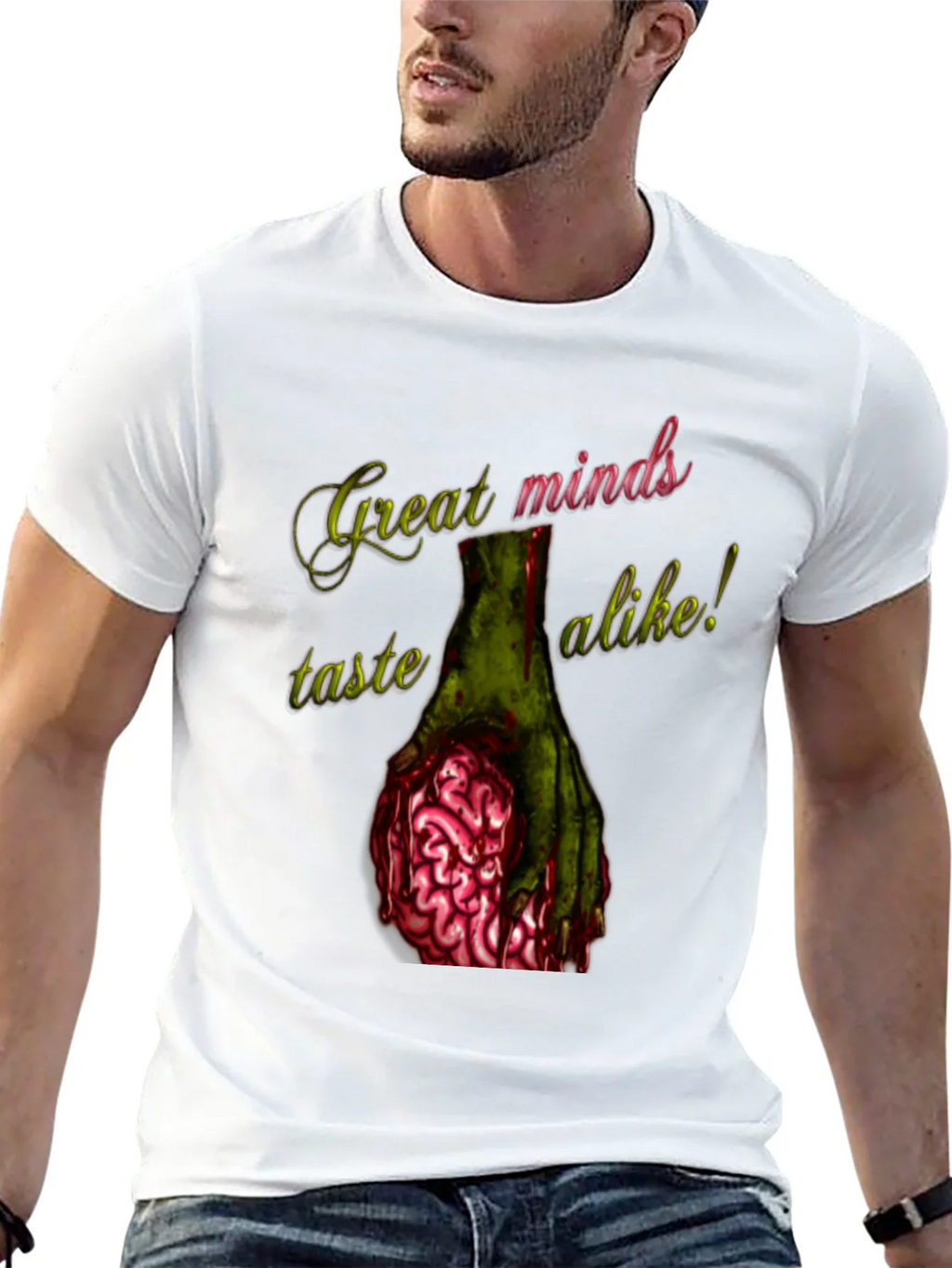 Zombie Brain T-Shirt - Great Minds Taste Alike product image 4
