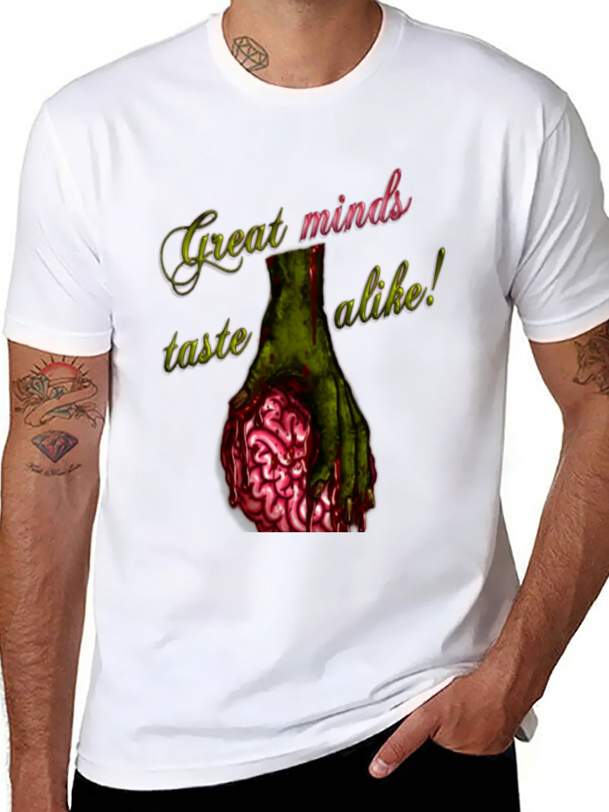 Zombie Brain T-Shirt - Great Minds Taste Alike product image 10