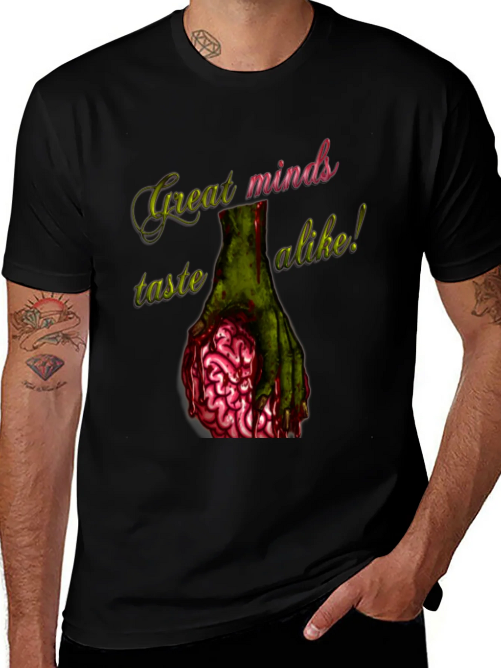 Zombie Brain T-Shirt - Great Minds Taste Alike product image 1