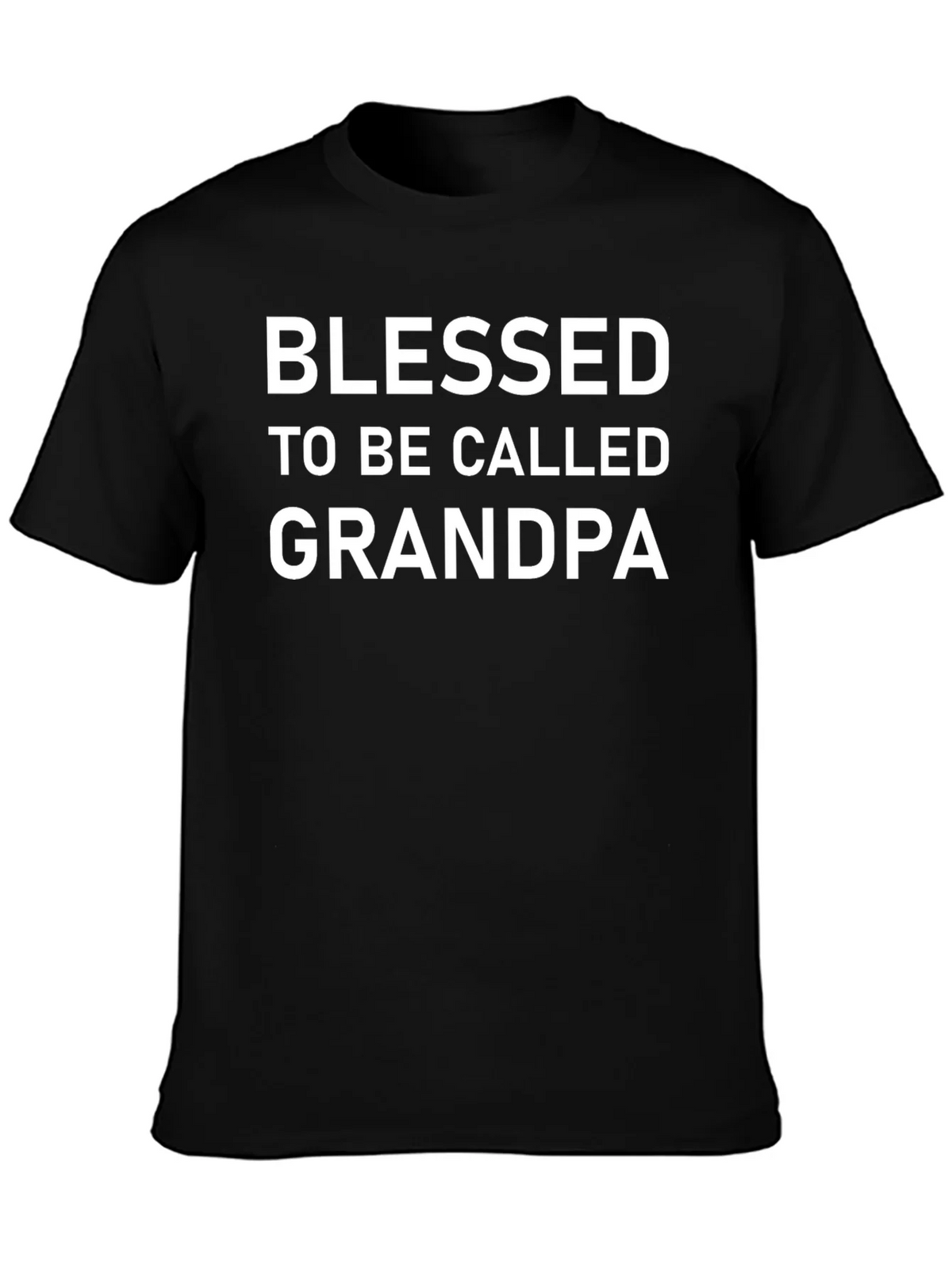Blessed Grandpa T-Shirt - Black Cotton Tee product image 6