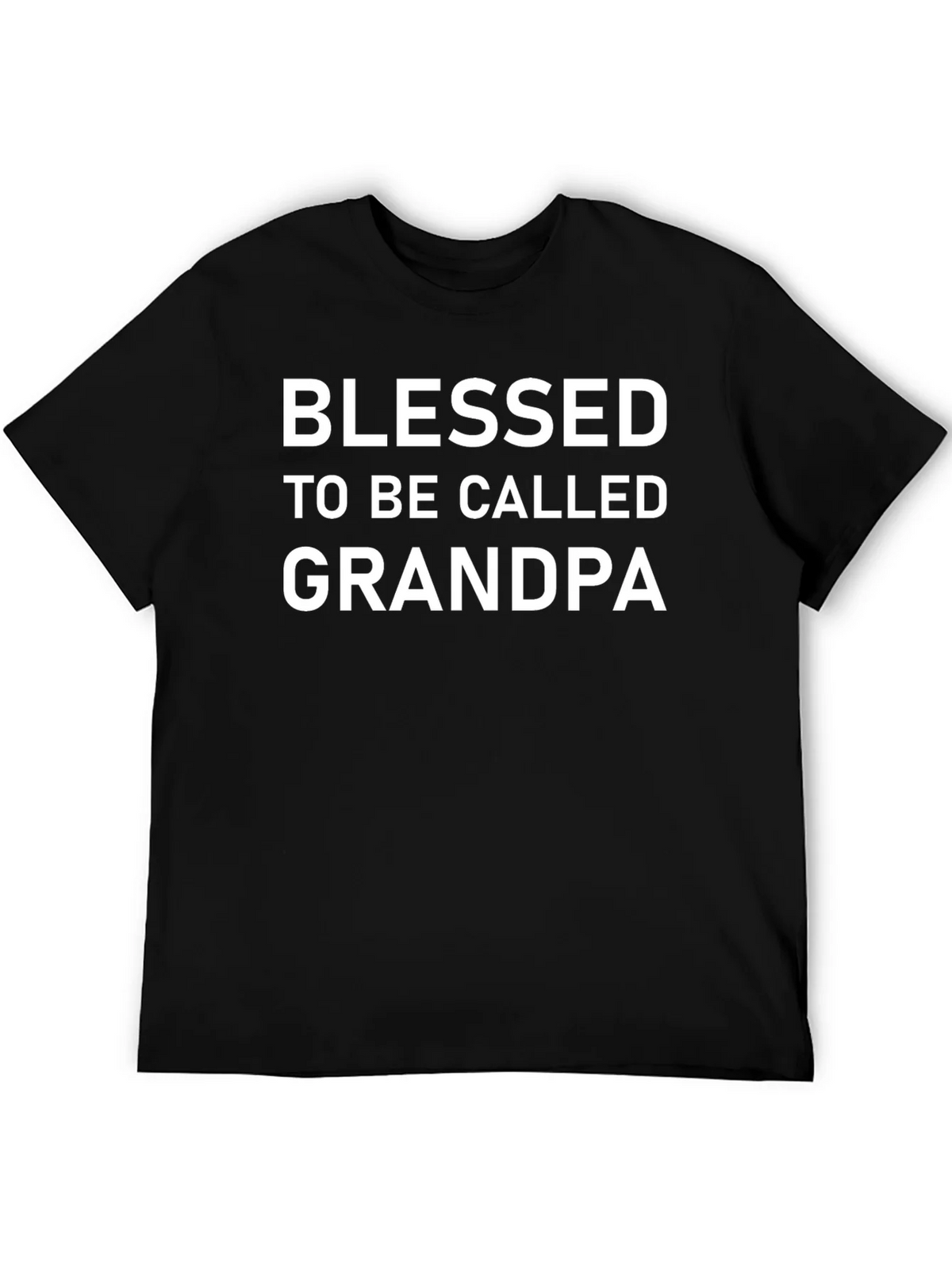 Blessed Grandpa T-Shirt - Black Cotton Tee product image 8