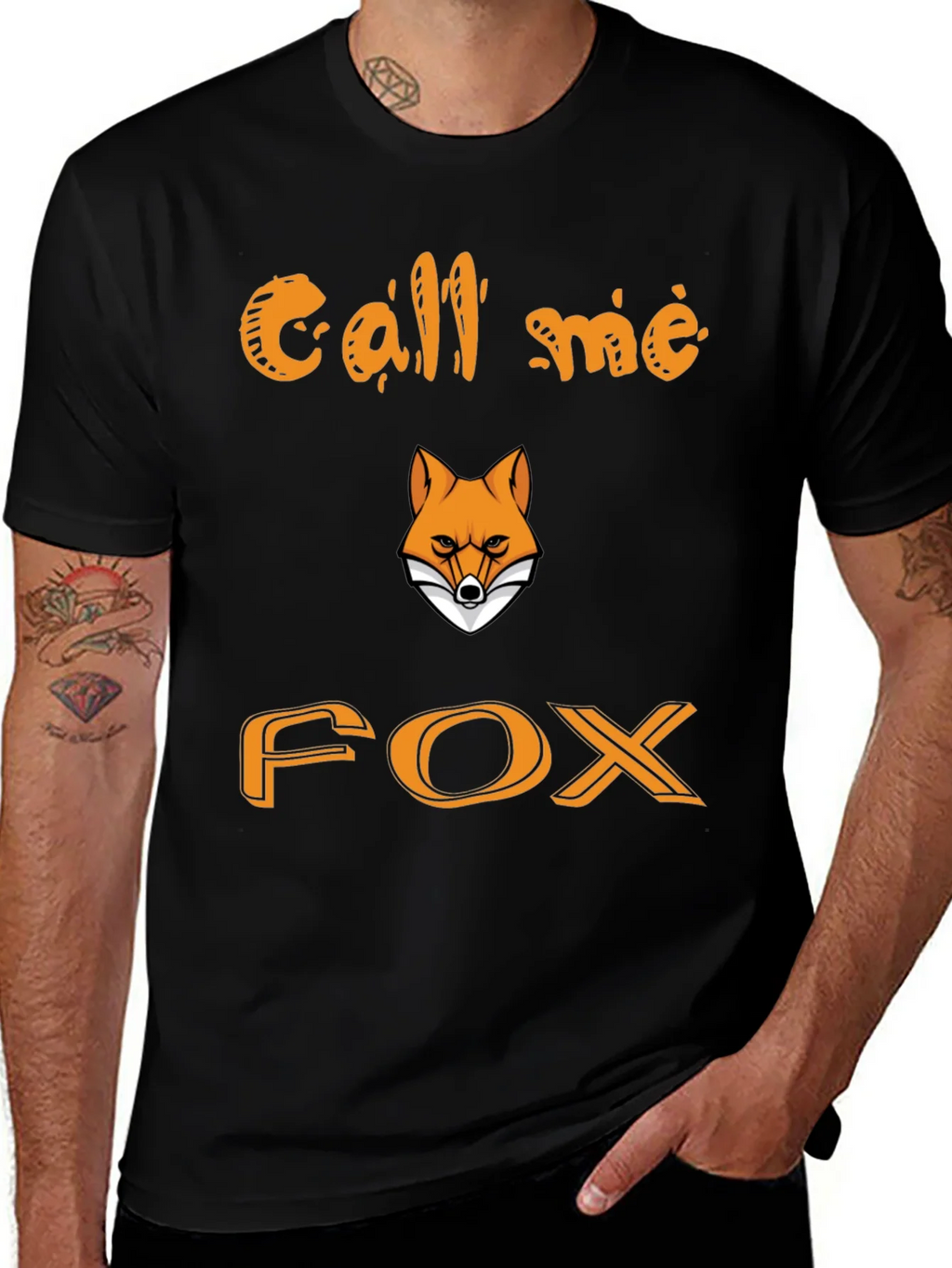 Call Me Fox Graphic Tee - Cool Animal T-Shirt product image 1