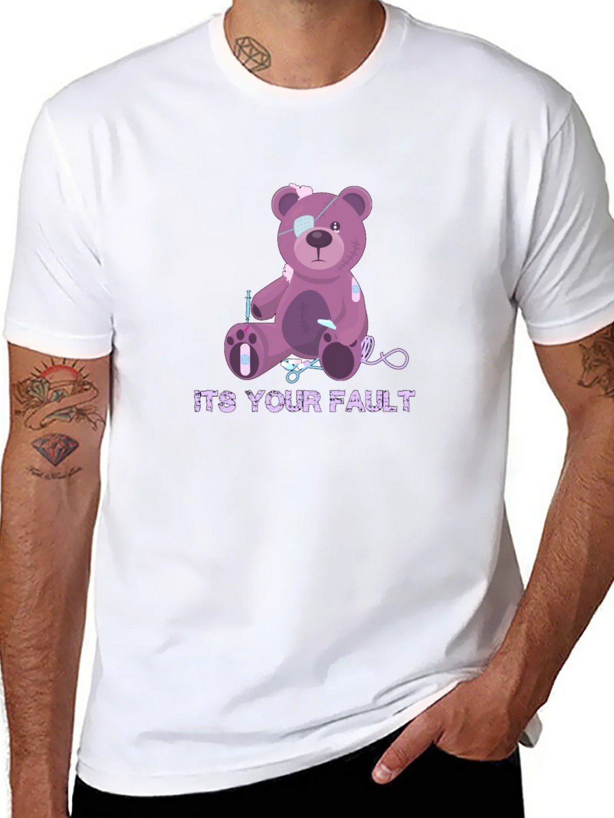 Its Your Fault Teddy Bear T-Shirt product image 10