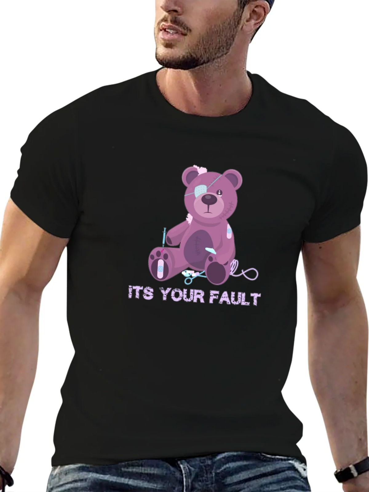 Its Your Fault Teddy Bear T-Shirt product image 9