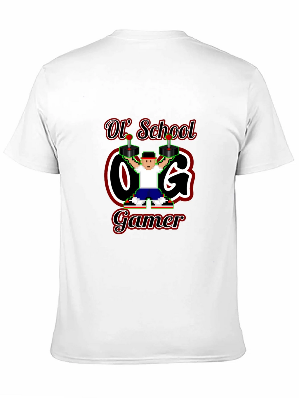 Retro Ol School O.G. Gamer Black T-Shirt product image 2