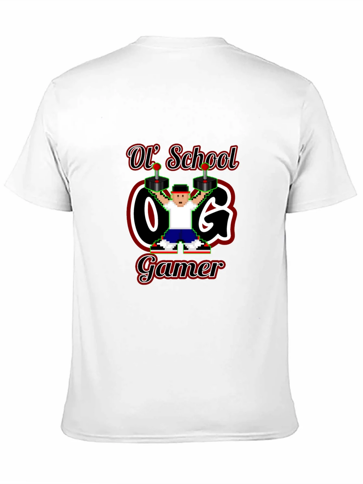 Retro Ol School O.G. Gamer Black T-Shirt product image 2