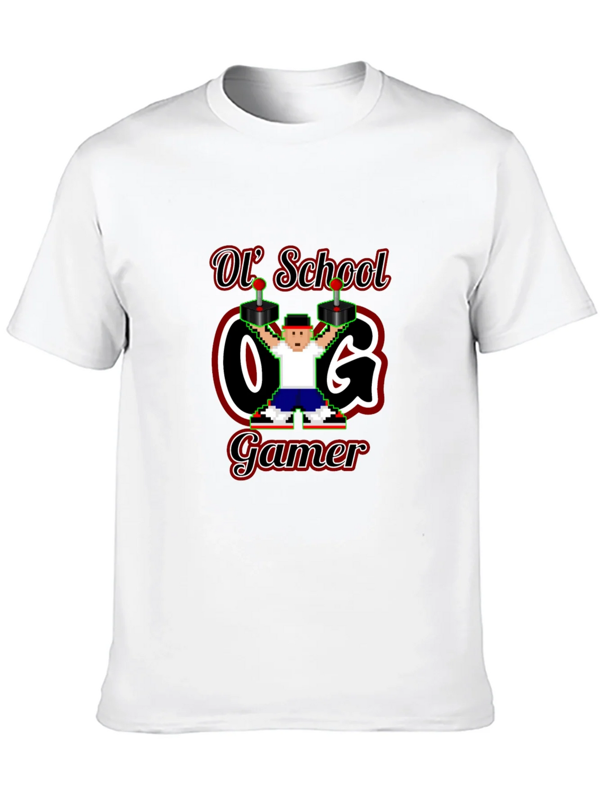 Retro Ol School O.G. Gamer Black T-Shirt product image 12
