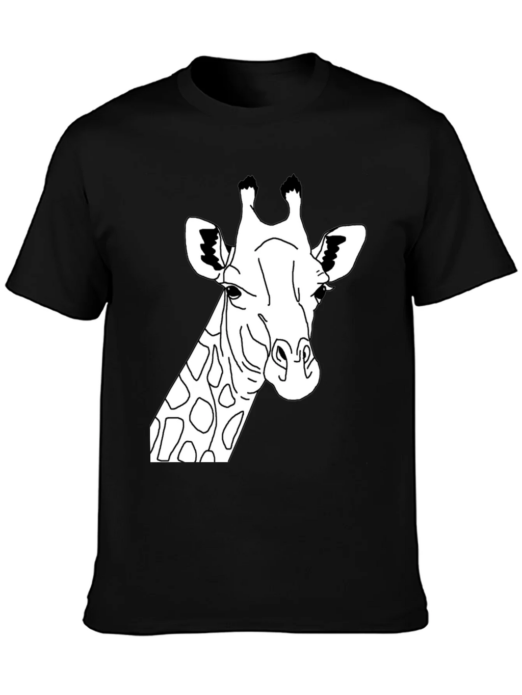 Giraffe Graphic Tee - Black Crew Neck T-Shirt product image 6