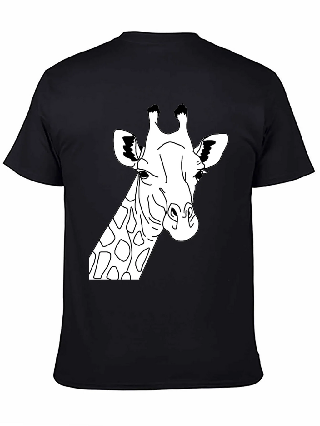 Giraffe Graphic Tee - Black Crew Neck T-Shirt product image 7