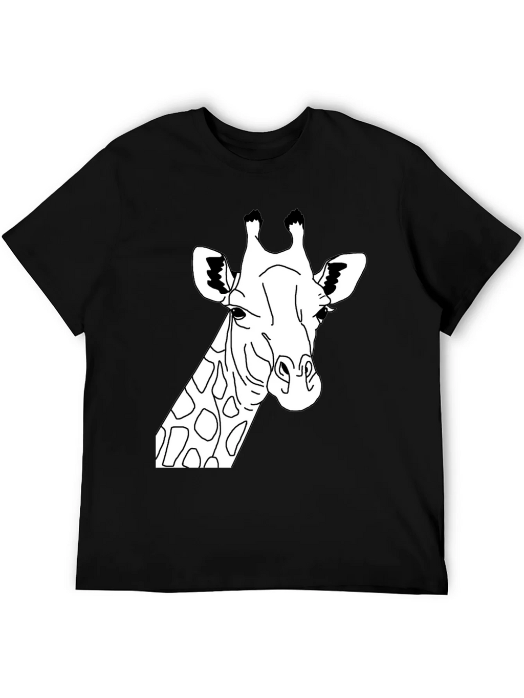 Giraffe Graphic Tee - Black Crew Neck T-Shirt product image 8