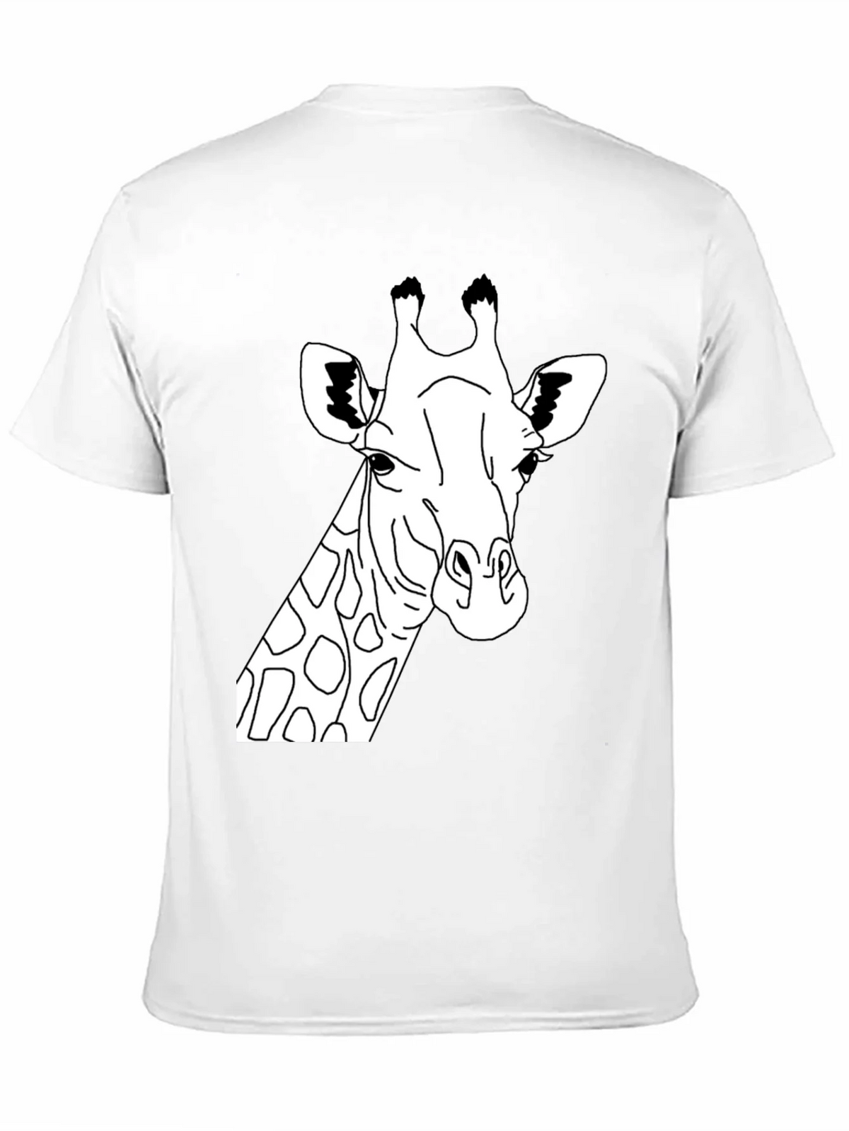 Giraffe Graphic Tee - Black Crew Neck T-Shirt product image 2