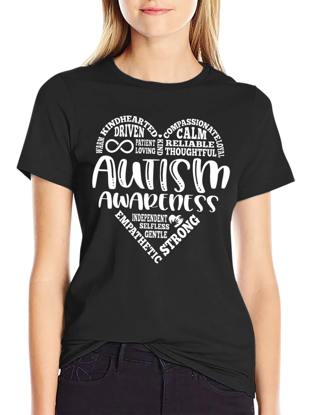 Autism Awareness Heart Tee - Compassionate & Strong product image 5