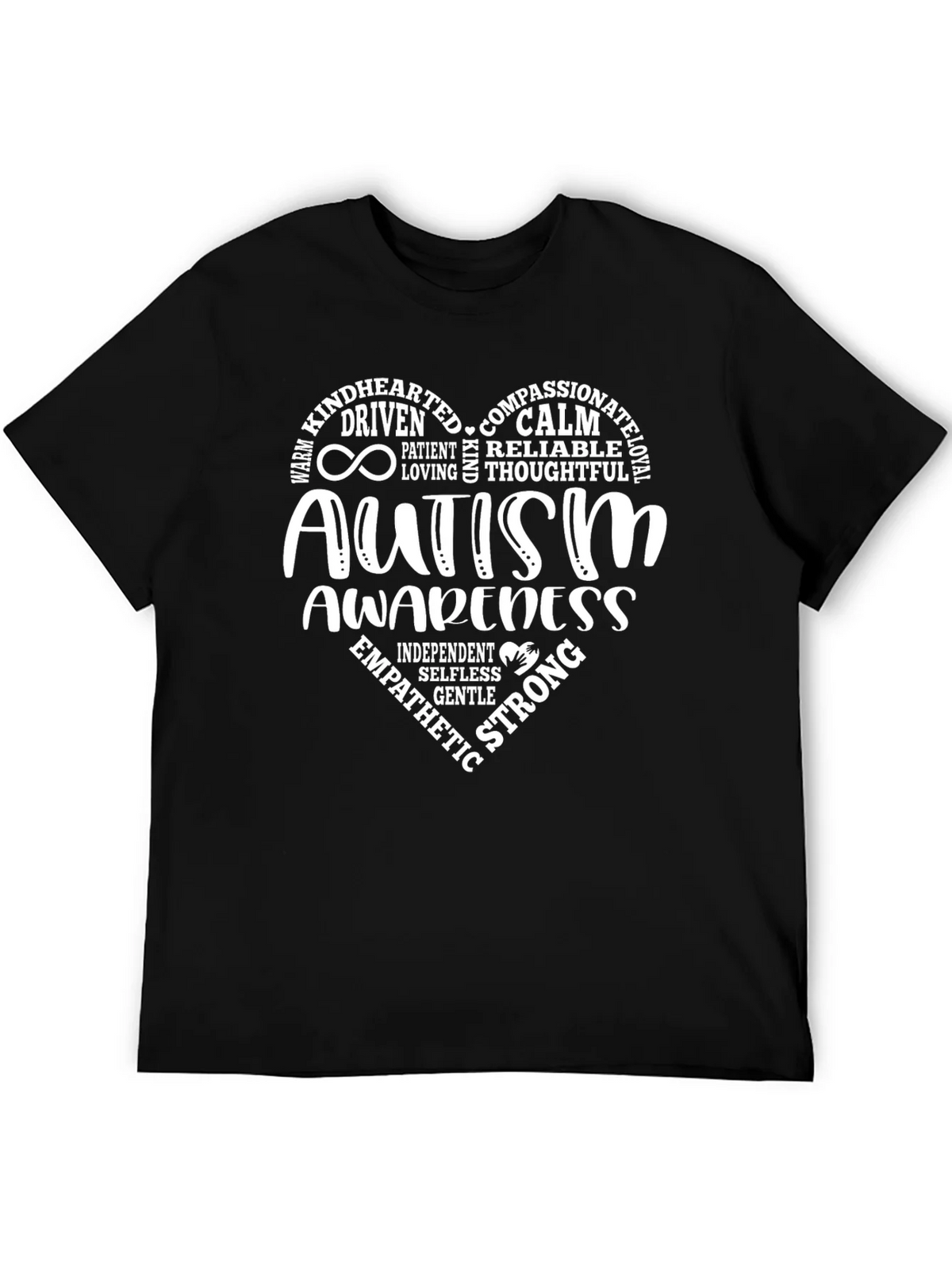 Autism Awareness Heart Tee - Compassionate & Strong product image 8