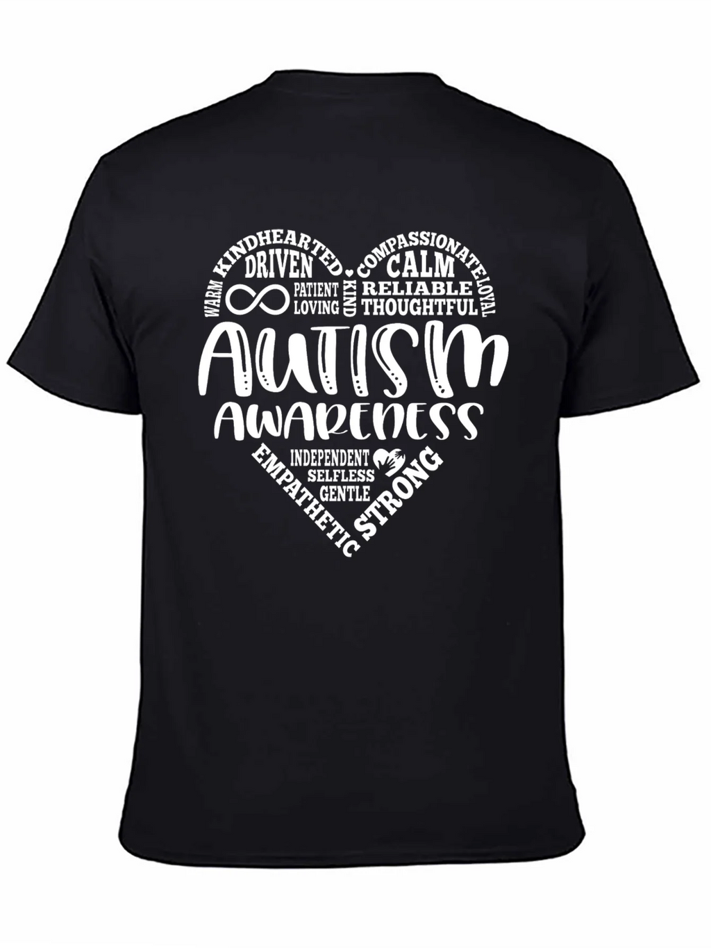 Autism Awareness Heart Tee - Compassionate & Strong product image 7